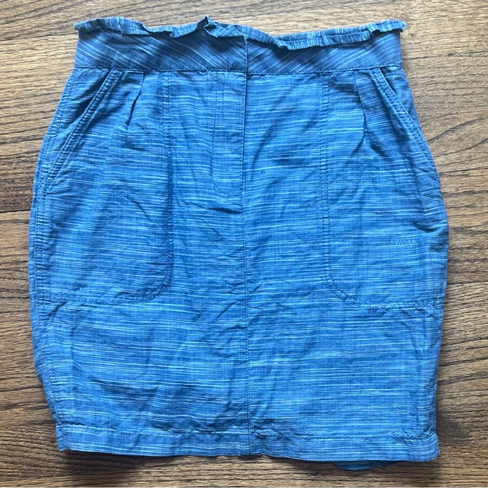 J Crew linen blend mini skirt